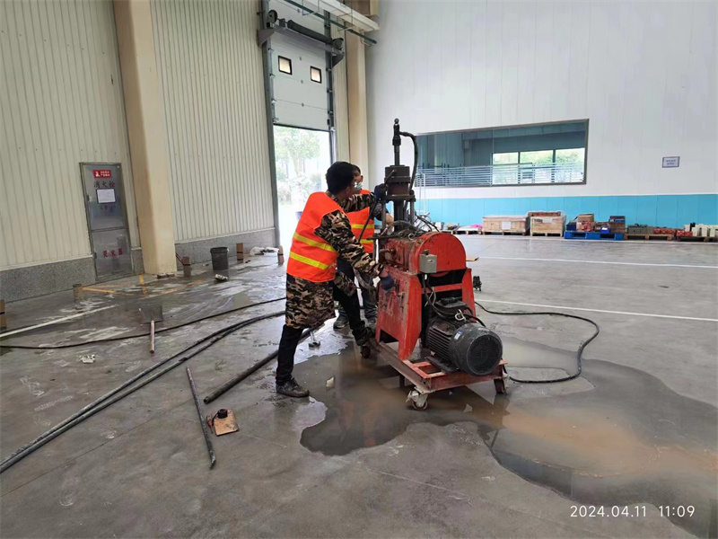 岳麓厂房地面下沉塌陷注浆加固施工